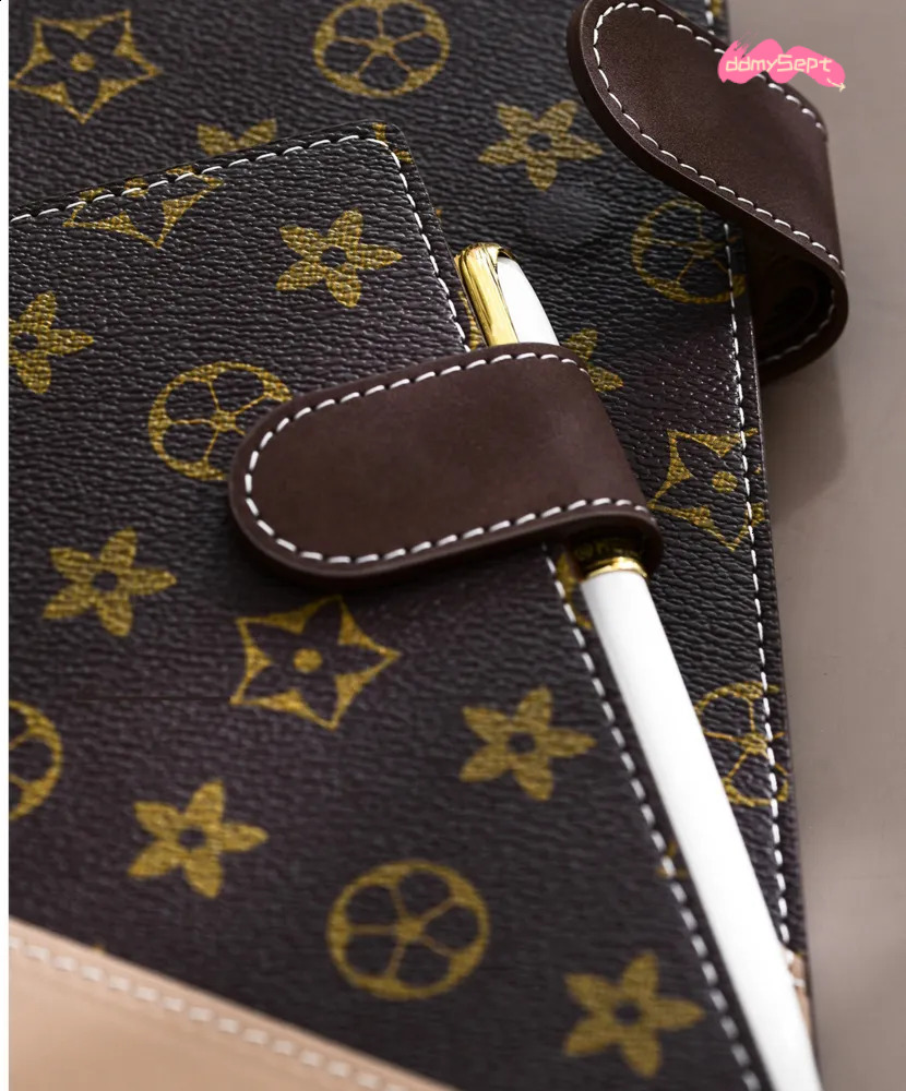 wholesale Creative Art Vintage A5 Hardcover Lined Notebook Business Office High-Quality Printable Meeting Schedule Work Memo High-End Journal 250818 d