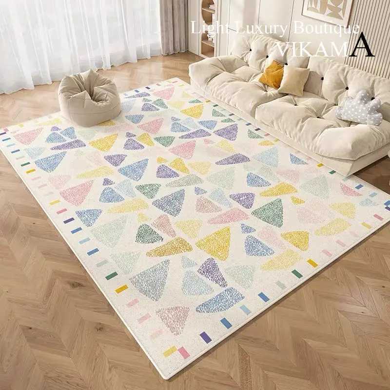 Vikamar Cartoon Style Living Room Crystal Velvet Carpet Bedroom Antidirt Carpet Antislip Absorbent Carpet C250913