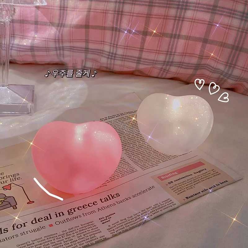 Love Night Light Atmosphere Light Girl Heart Bedside Bedroom Sleep Light Soft Light Nightlight Tabletop Decoration C251122