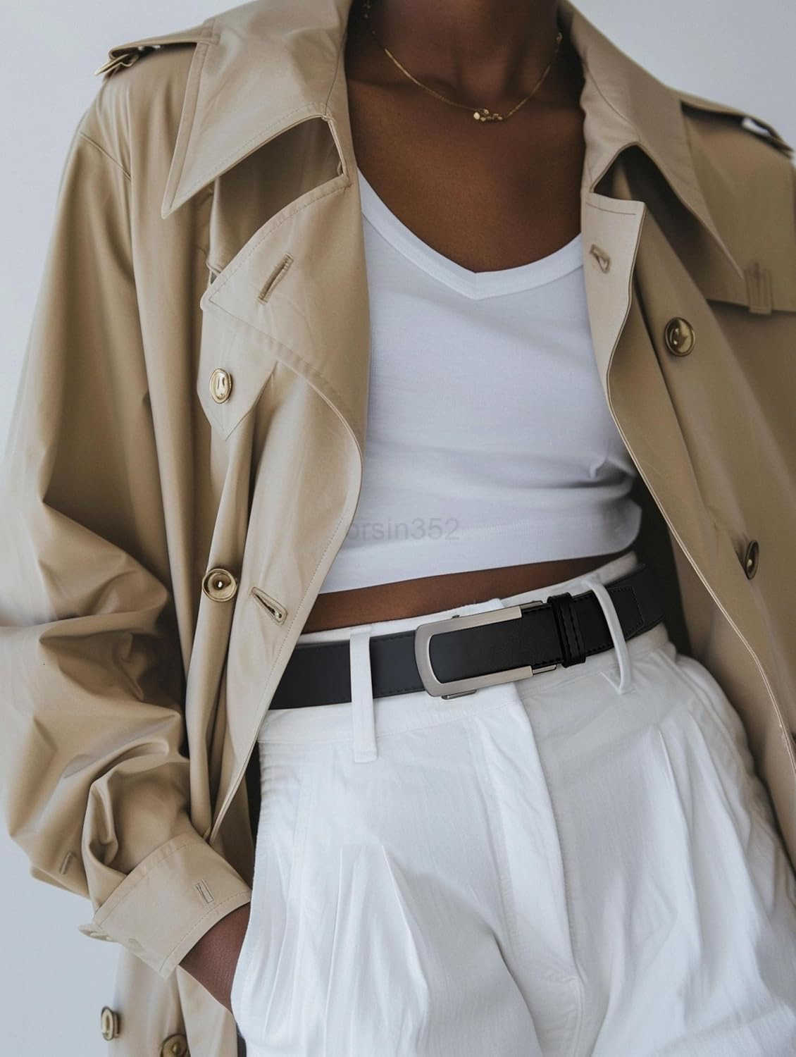 Womens Ratchet LEather DrESS Belt CustomizabLE FitFashion CLASSic Designs for DrESS and Casual 1 15W250913