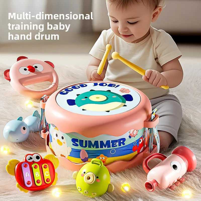 Percussion instruments baby bells drummers baby kindergartens early childhood education drumming waist drums ra C250913