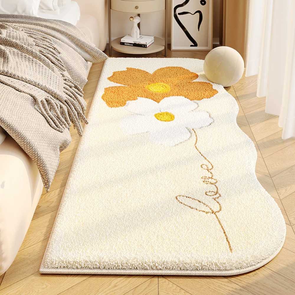 VIKAMA Rug For Flannel Bedside Nordic Simple Fresh Flowers Bedroom Living Room Sofa Tea Table Carpet C913 H260226