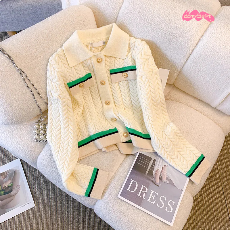 Xiaoxiangfeng Knitted Suit Womens Autumn Highend Elegant Casual Fashion Wideleg Pants Twopiece Set 250718 ddmythur