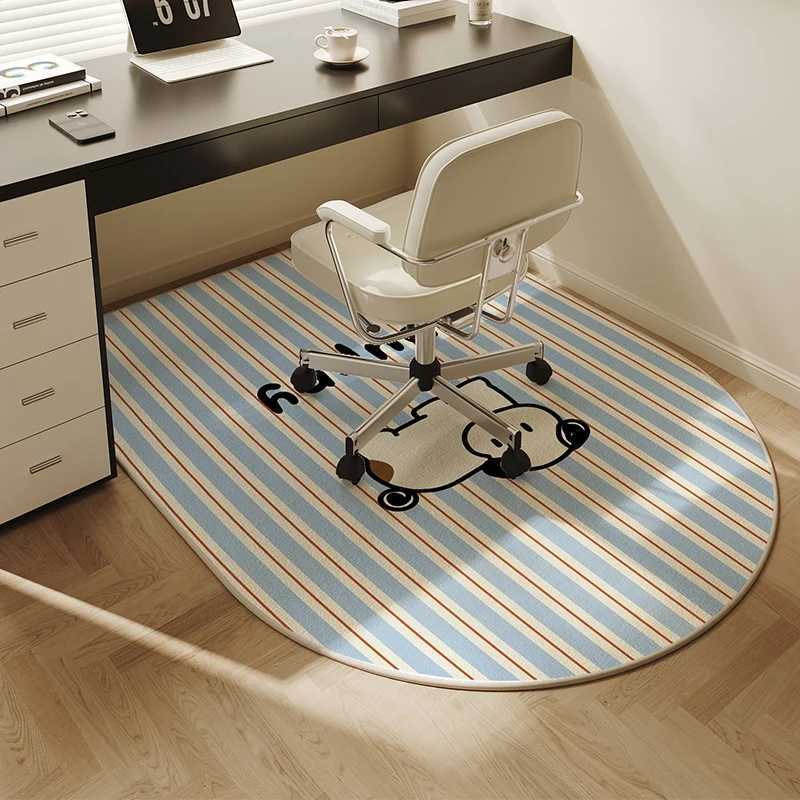 VIKAMA Computer Study Chair Carpet Desk Wheelchair Floor Mat Bedroom Dressing Table Carpet NonSlip Rug Interior Decoration C250913