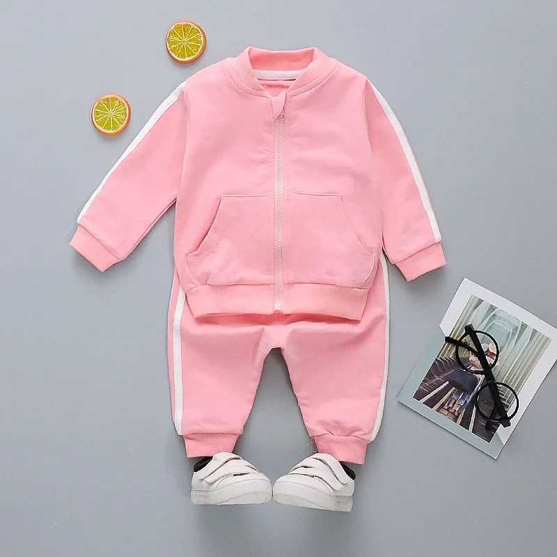 New Spring Autumn Baby Girls Clothes Children Boys Casual Jacket Pants 2PcsSets Toddler Cotton Costume Infant Kids Tracksuits C250913