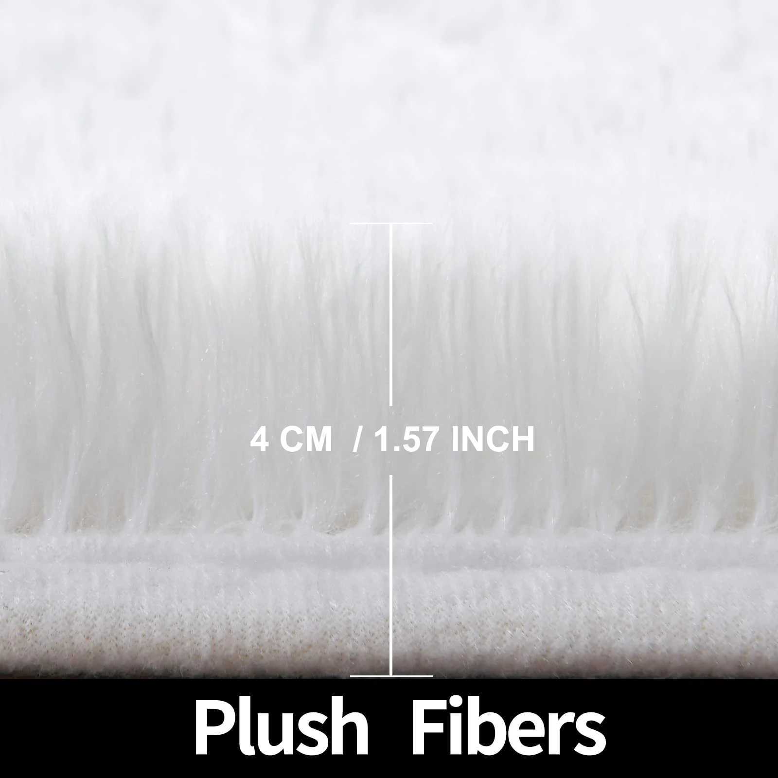 Soft Silky Carpet Round Fluffy Sofa Area Rug for Living Room Kids Bedroom Shaggy Floor Mats Warm Home Decoration Pet Mat Gray C913 H260226