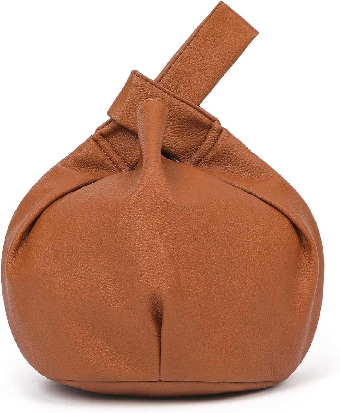 Womens Small Tote Bag for Women Soft Leather Top Handle Bag Wristlet Knot Pouch Purses and HandbagsW250913