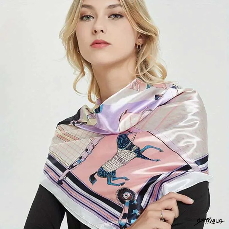 Silk Shawl Square Scarf For Women Satin Fashion Wraps Neckerchief Or Blanket Female Hair Bands Ribbon Headband Bandana Pareo Z250807 ddmyAug