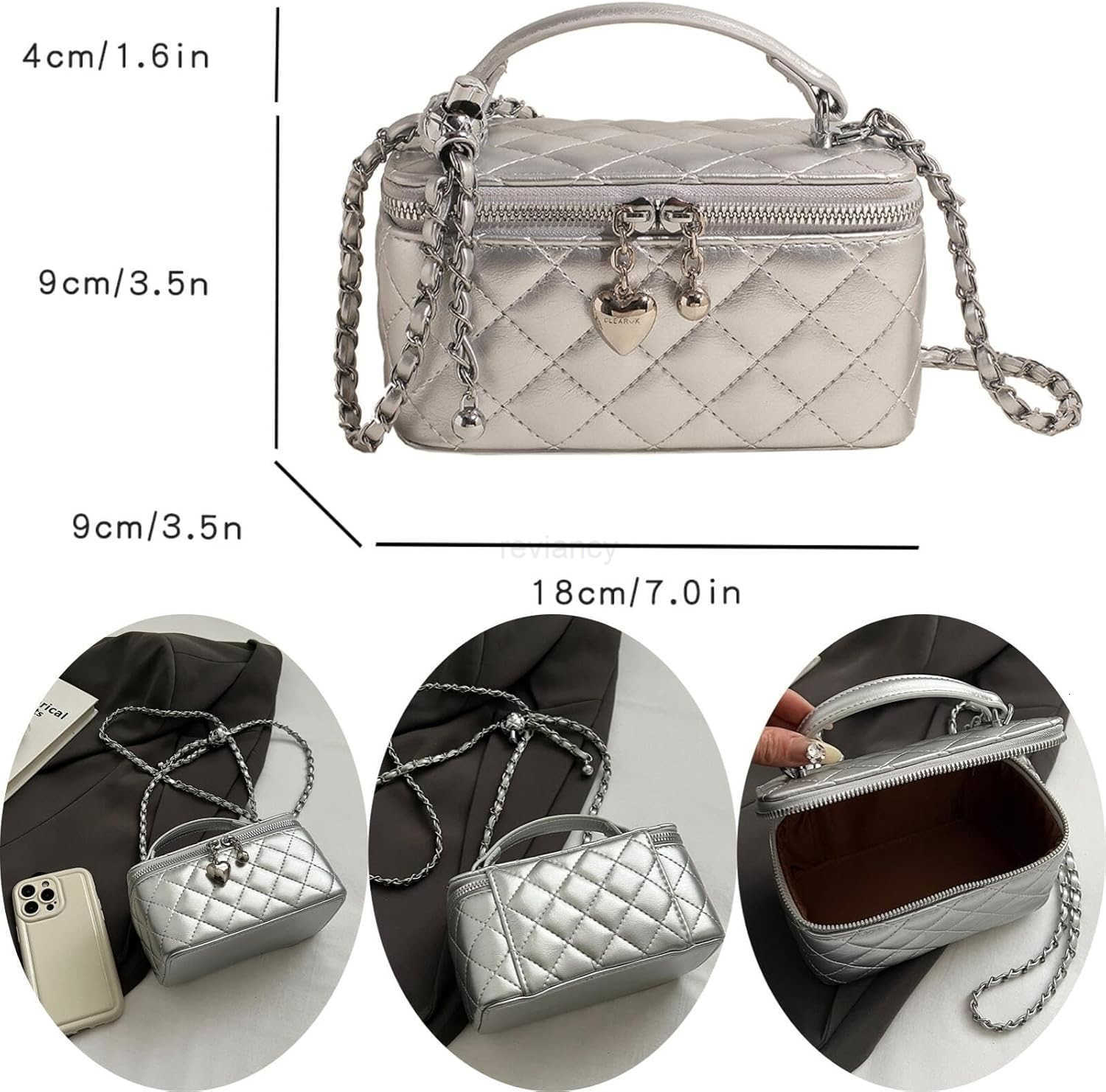 Square Handbag Purse for Women Chain Designer Crossbody Shoulder Bag Mini TopHandle PouchW250913