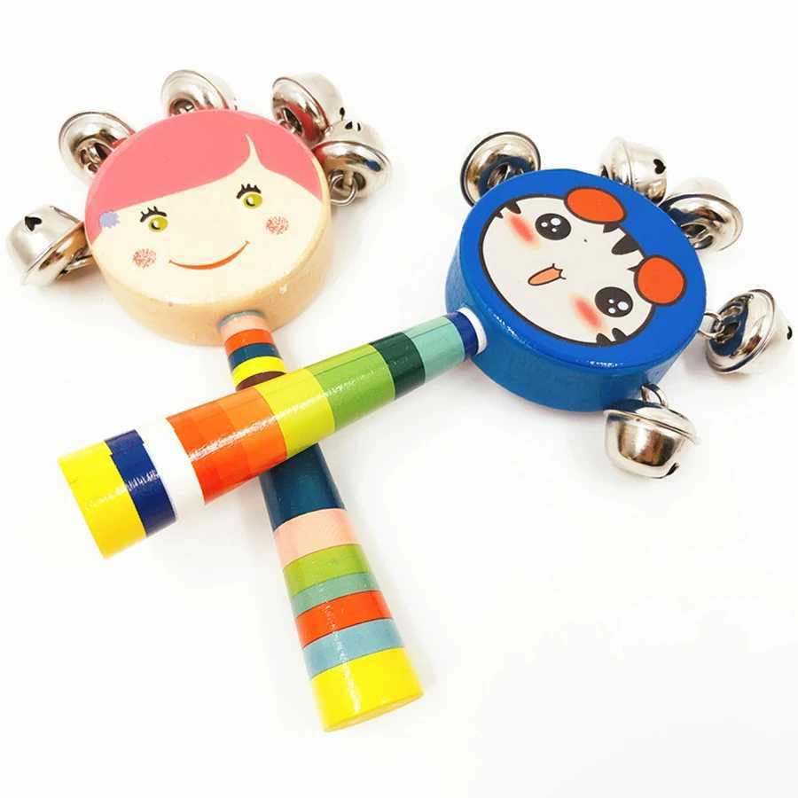 1pc Style Random Smiling Face Rattle 16cm Handheld Sounding Bell Creative Toys Children Puzzle Instrument Toys Gift for Kids C250913
