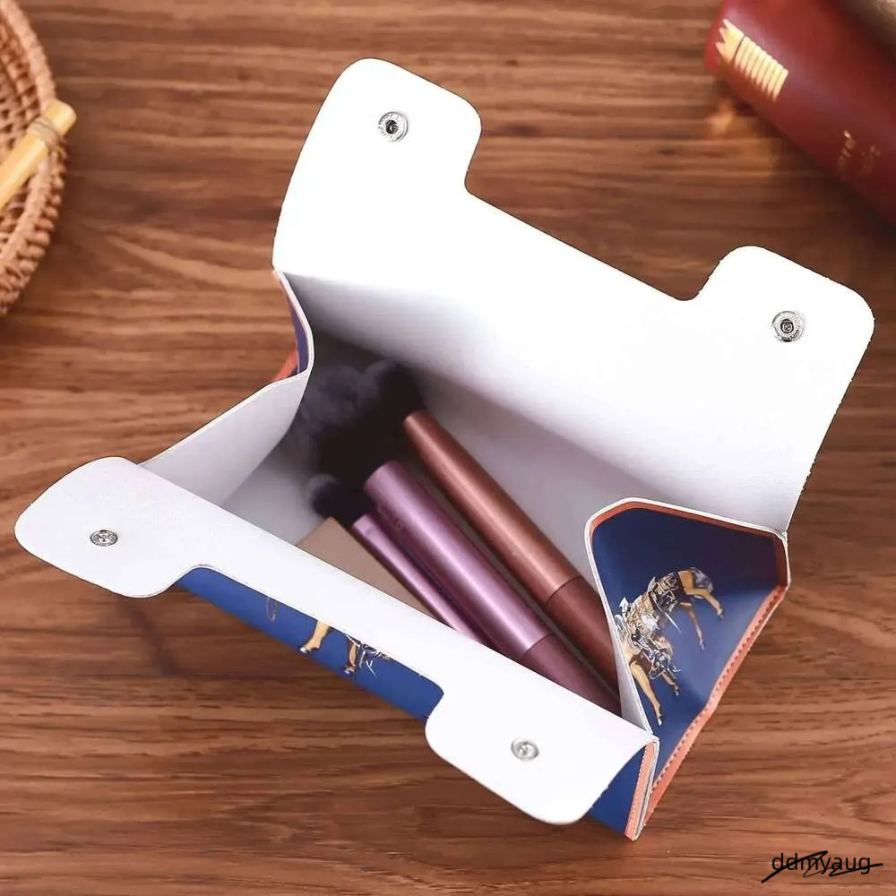 Retro Furniture Tissue Box PU Napkin Holder Desktop Bedroom Coffee Table Paper Drawer Leather Car Universal Organizer ddmyAug