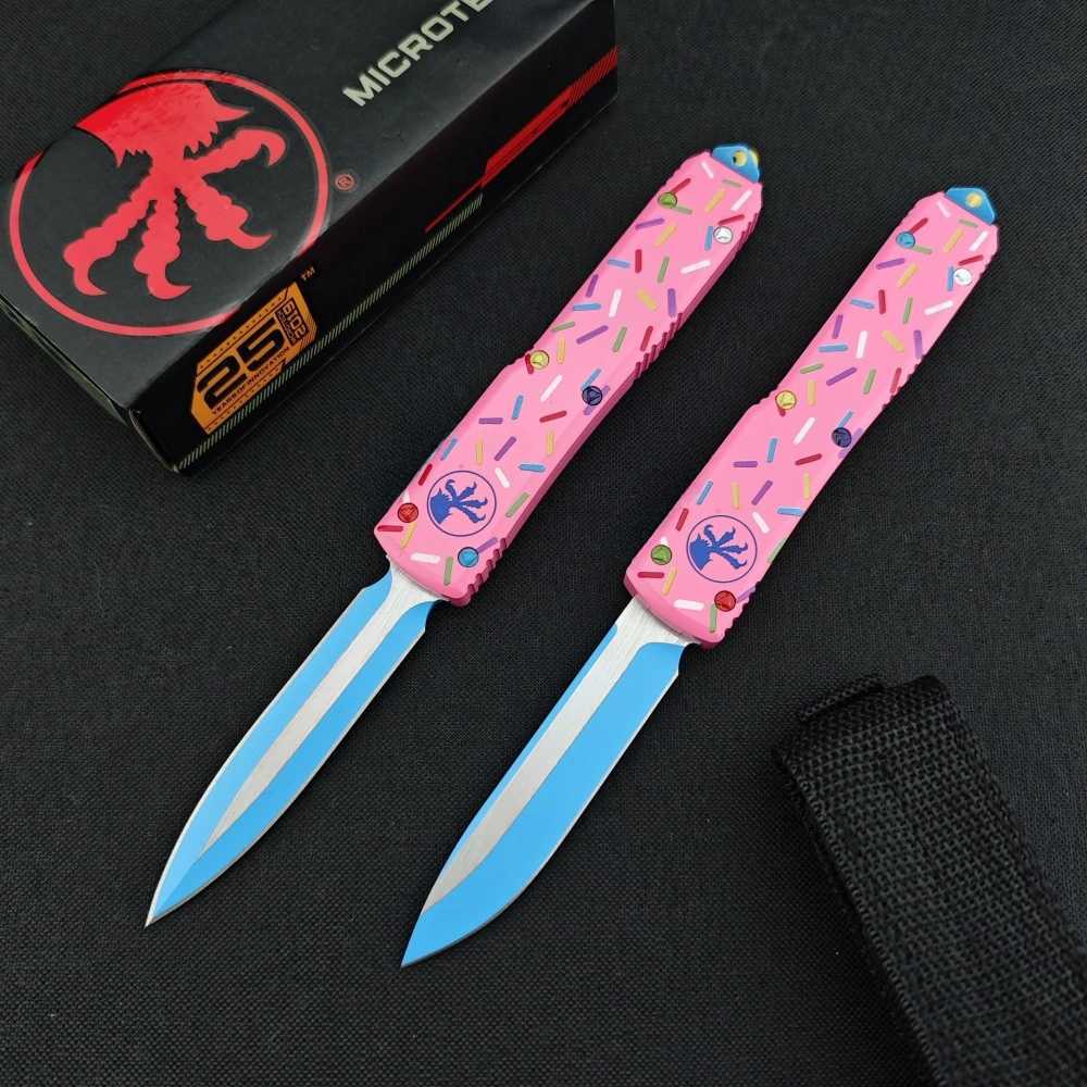 UT85 Donut EDC MultiTool Knife D2 Blade T6 Aluminum handle Outdoor Camping Hiking selfdefense portable tactical hunting knives S250913