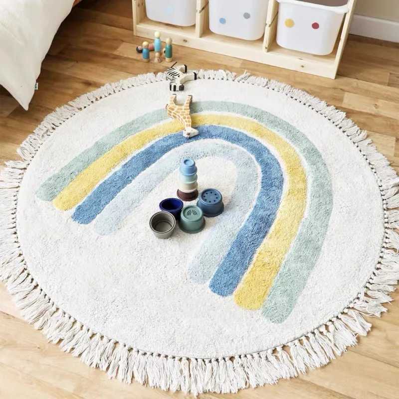 VIKAMA Cartoon Fresh Imitation Cashmere Washed Back Carpet Childrens Room Bedroom Swivel Chair Easy Care Carpet Home Decoration C250913