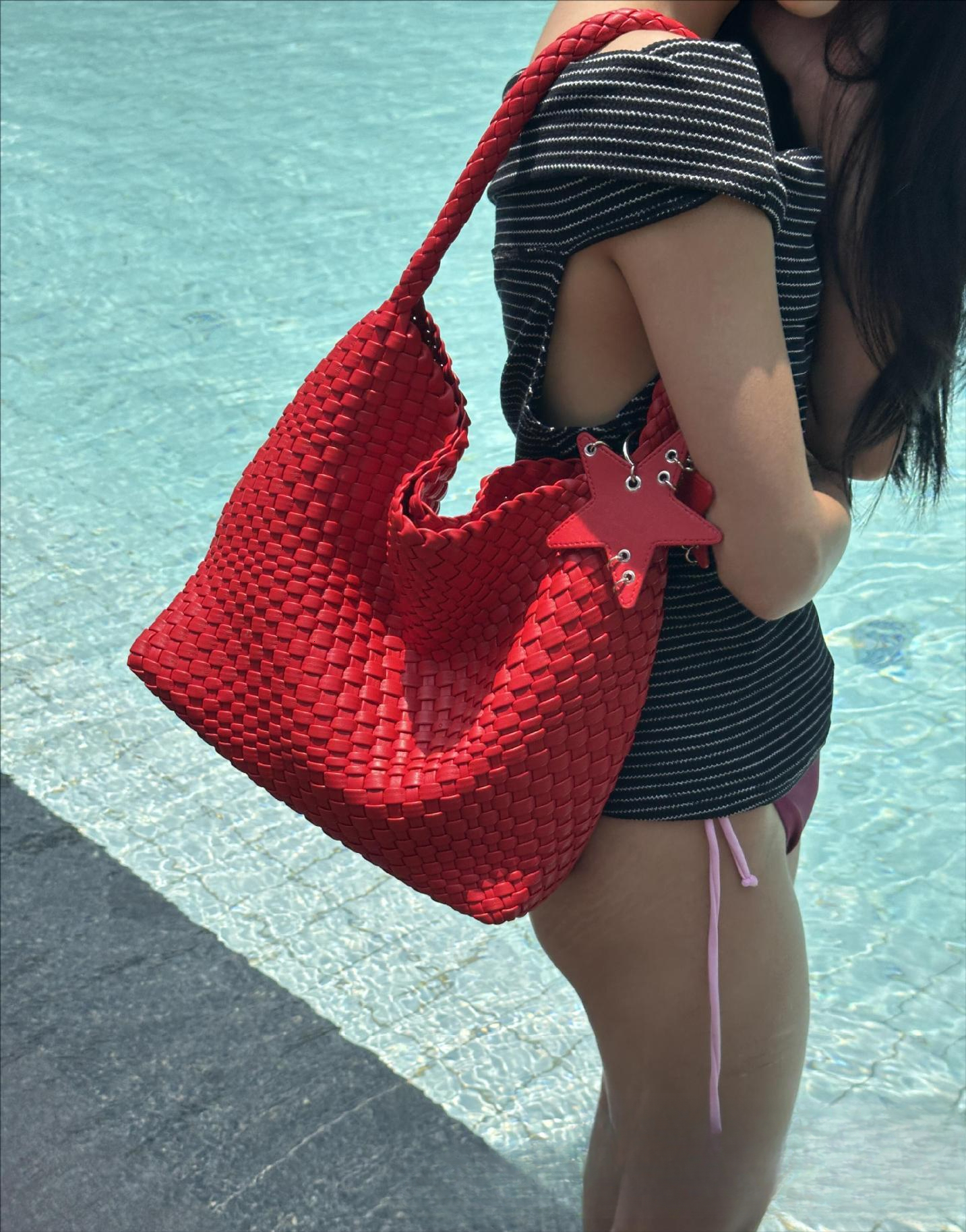 Free shipping autumn and winter series high-quality hand woven large capacity beach handbag high-end women's shoulder width handbag durable and t
