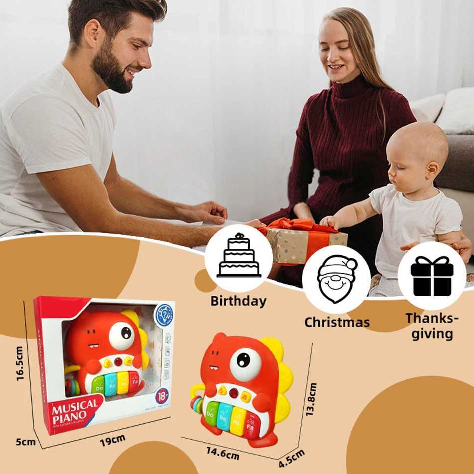 Baby Electronic Piano Toys MusicLight Keyboards Animals Instrument Toys Toddlers 1836 Months Montessori Educational Baby Gifts C250913