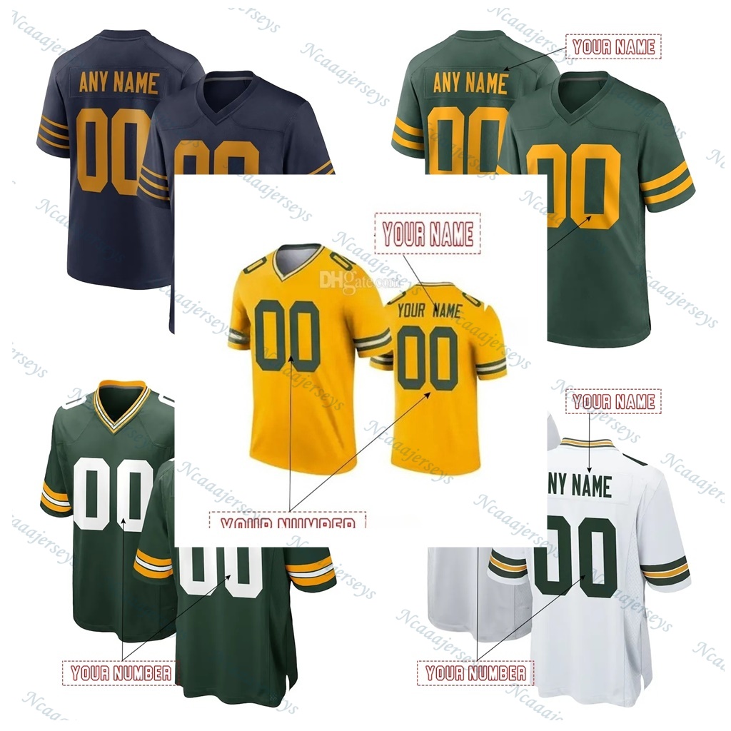 Love 10 Christian Watson 9 Josh Jacobs 8 Romeo Doubs 87 Jayden Reed 11 Xavier McKinney 29 Personalized Customized Football Jerseys Custom Any Number Name 333
