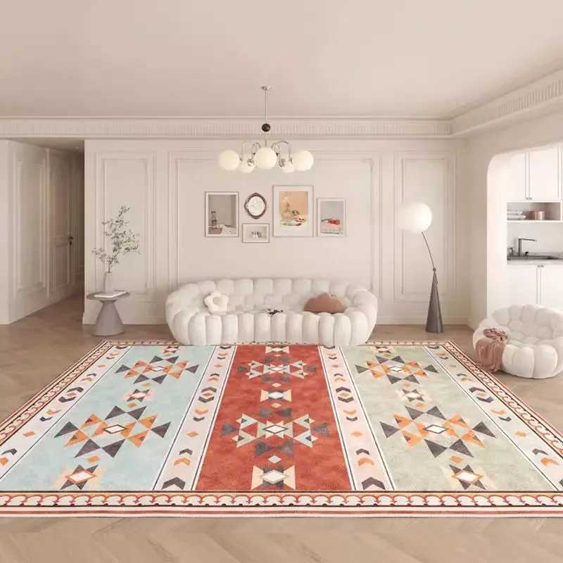 VIKAMA 50X80CM Crystal Pile Carpet Living Room Bedroom Coffee Table Sofa Mat Washable And StainResistant Large Rug Prayer Mat C250913
