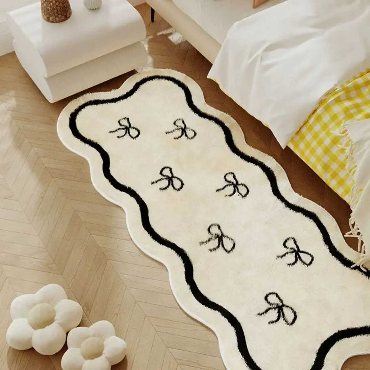 French style carpet bedroom bedside blanket living room imitation cashmere room nonslip and wearresistant floor mat C250913