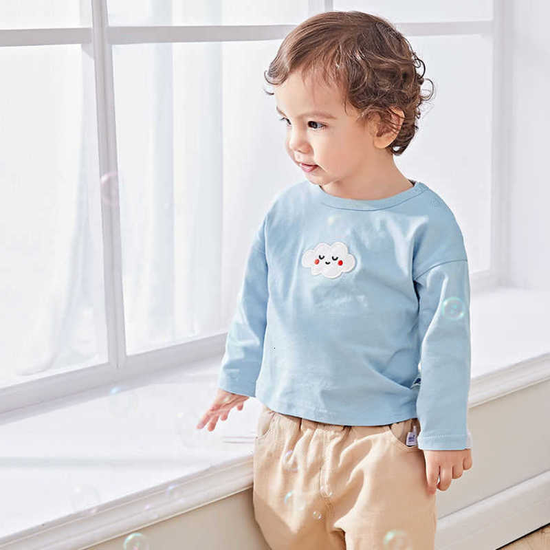Baby Spring and Autumn Long Sleeve Cotton T-Shirt Cute Stylish Boys and Girls Toddler Infant Top Base Shirt Outerwear for Infants and Toddlers