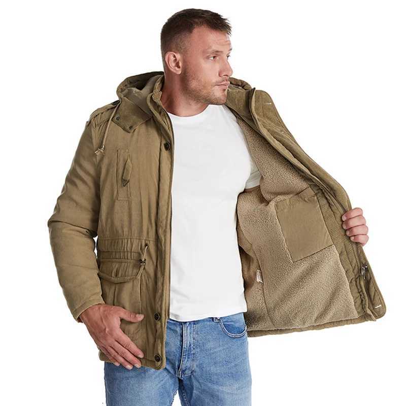 Winter Mens Fleece Warm Jackets Fashion Men Thick Thermal Tactical Hooded Coats Men Outdoor Multi-pocket Windbreaker Jacket Z250913