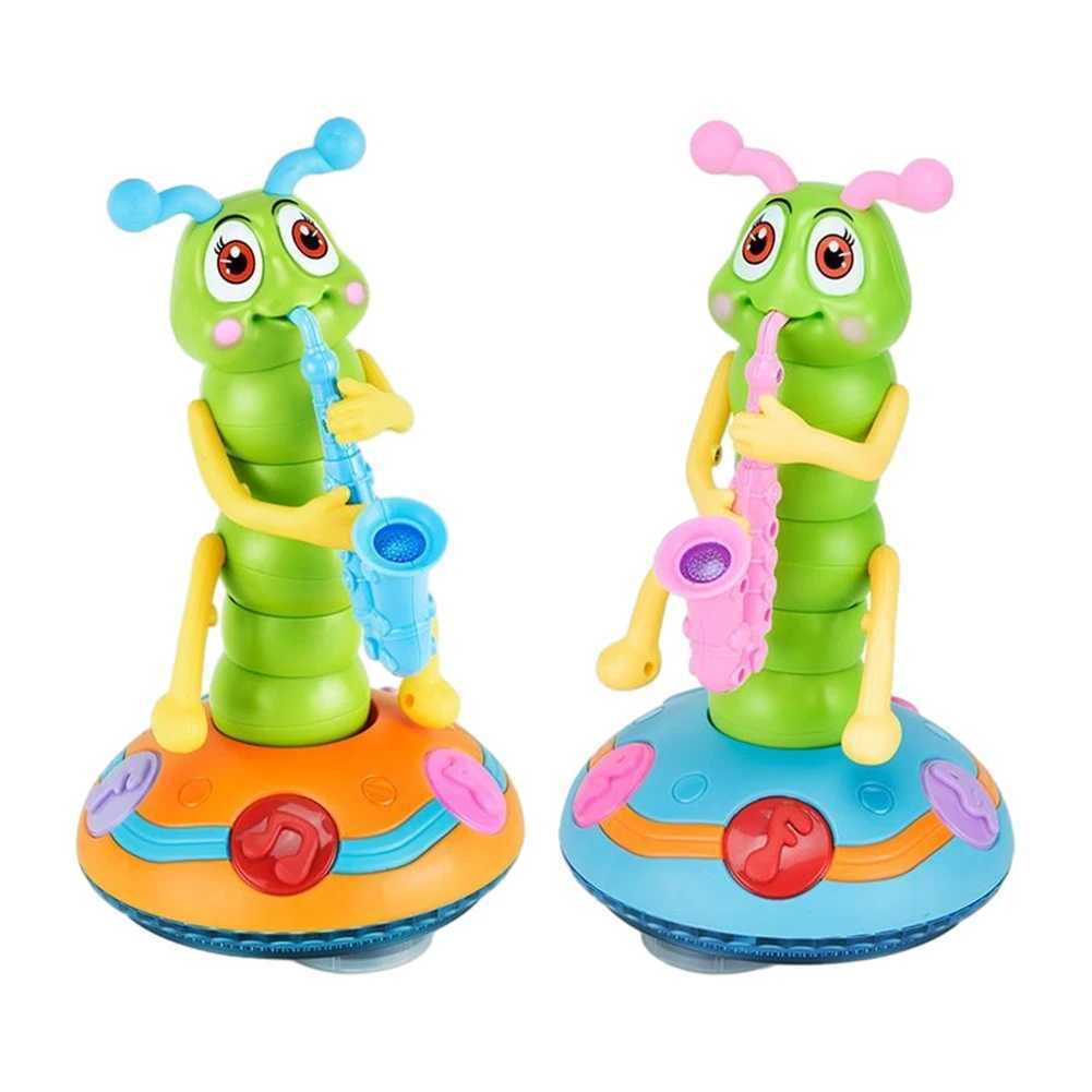 Cultivate Imagination Caterpillar Saxophone Toys Battery Powered Musical Educational Toy Electric Animal Toys for Kid Children C250913