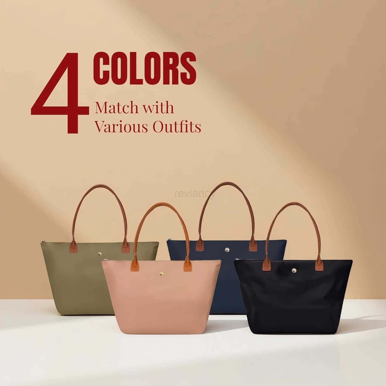 Nylon tote bag for women with makeup bagFoldable handbag for women with zipper Weekend large TopHandle shoulder Hobo purseW250913