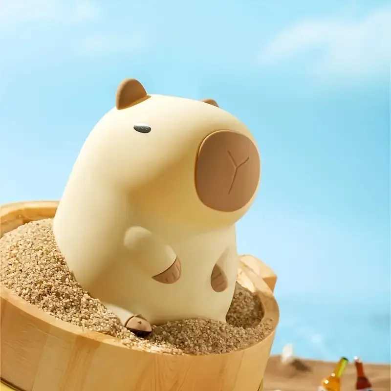 Cute Pet Capybara Night Light Cute Cartoon Creative Bedside Light Cute Dimming Pat Dimming Sleep Cute LED Desk Cute Dimming Pat C251122
