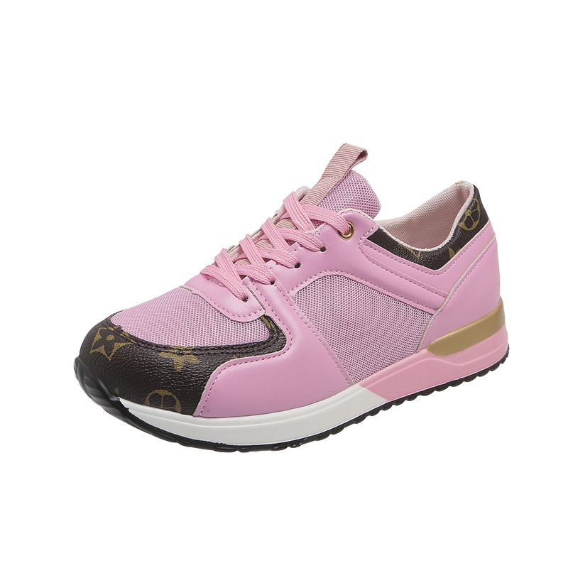 Free shipping Fashion printed shoes sports shoes women's casual women's sports shoes lace up color blocked oversized women's shoes