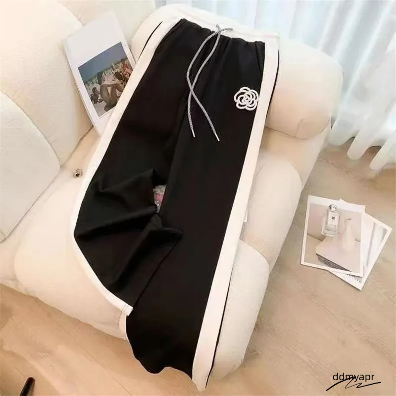 Designer Casual Sports Suit For Women Summer Thin Street Fashionable Trendy Youthful Wide-Leg Pants Fashion Two-Piece Set ddmyapr