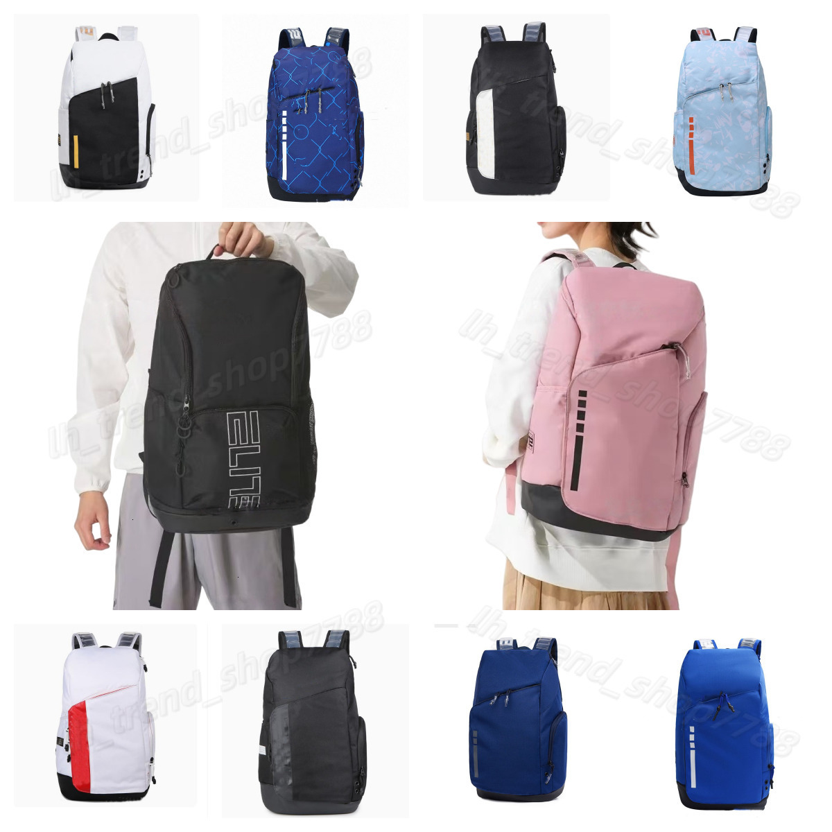 2025 Unisex Pro Hoops New Air Cushion elite Backpack Large Capacity Basketball Bag Training Bag Student Bag Sports Bag Travel Bag Trend Casual Backpack 8d5