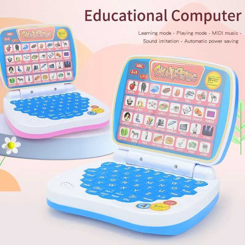 English Learning Small Laptop Toy for Kids 23 Years Boys and Girls Computer for Aphabet ABCNumbersWordsSpellingMathsMusic C250913
