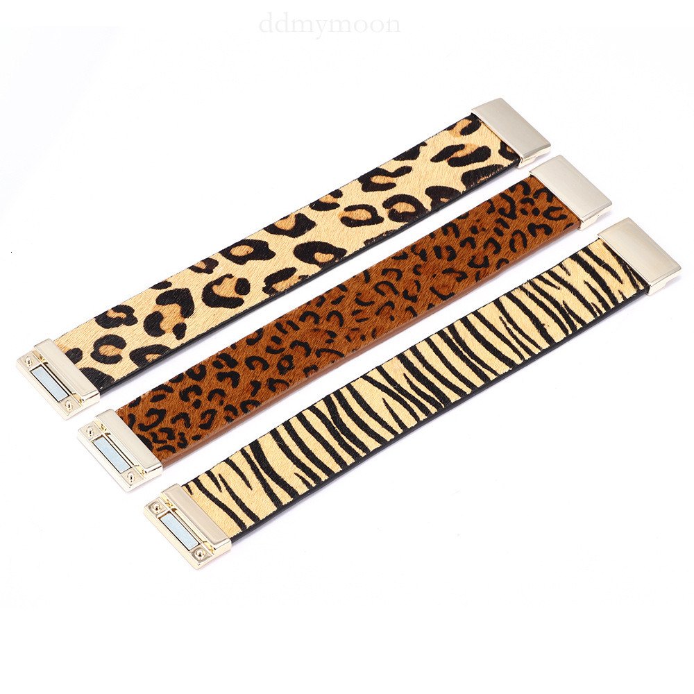 Best-selling Women's Magnetic Clasp Bohemian Style Horse Pattern Leopard Print Horsehair Bracelet High-end Feel ddmymoon