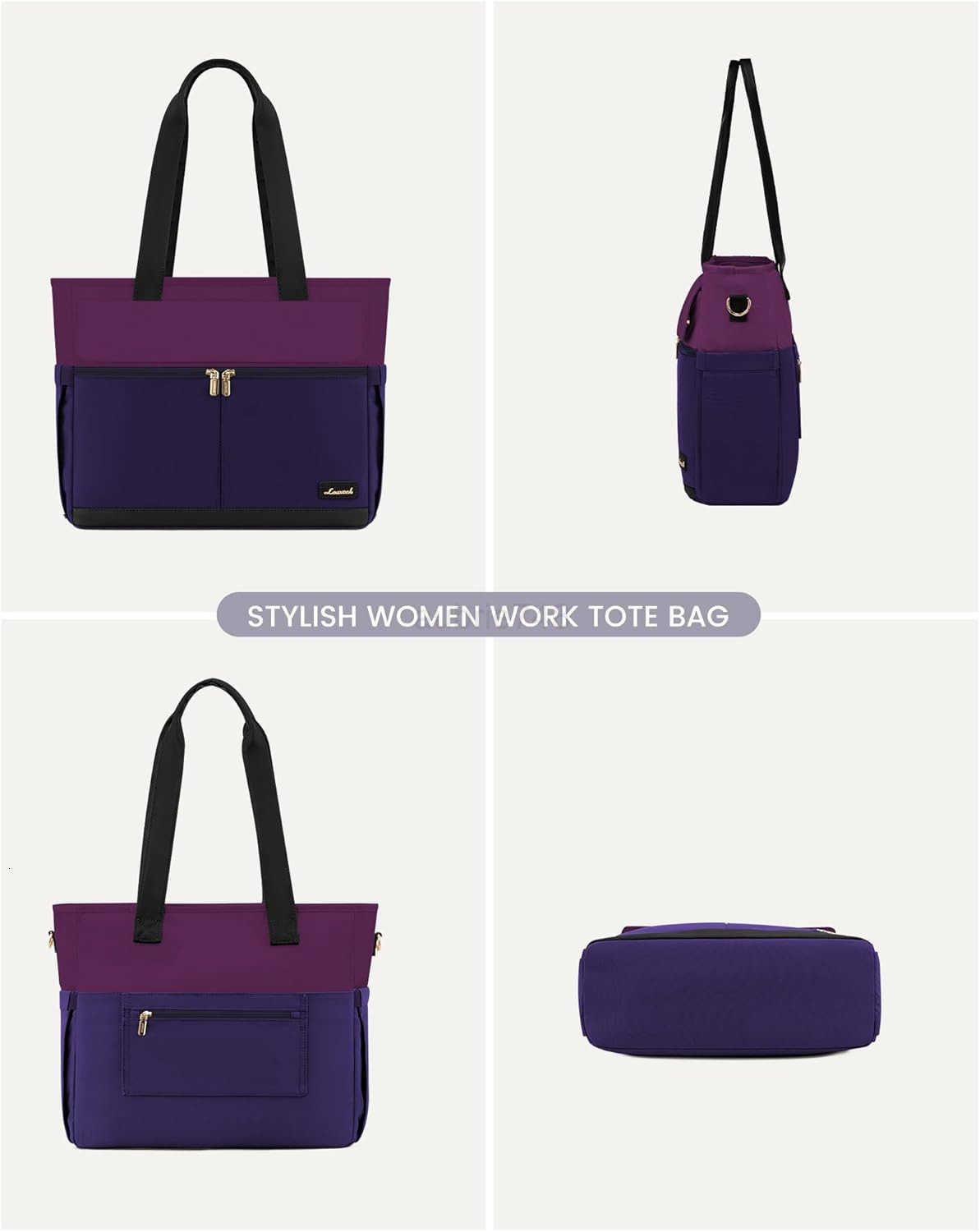 Laptop Bag for Women 156 Inch Canvas Laptop Large Capacity Work Bags Mutiple Pockets Teacher Bag Water Resistant Computer Bags for Business TravelZ250