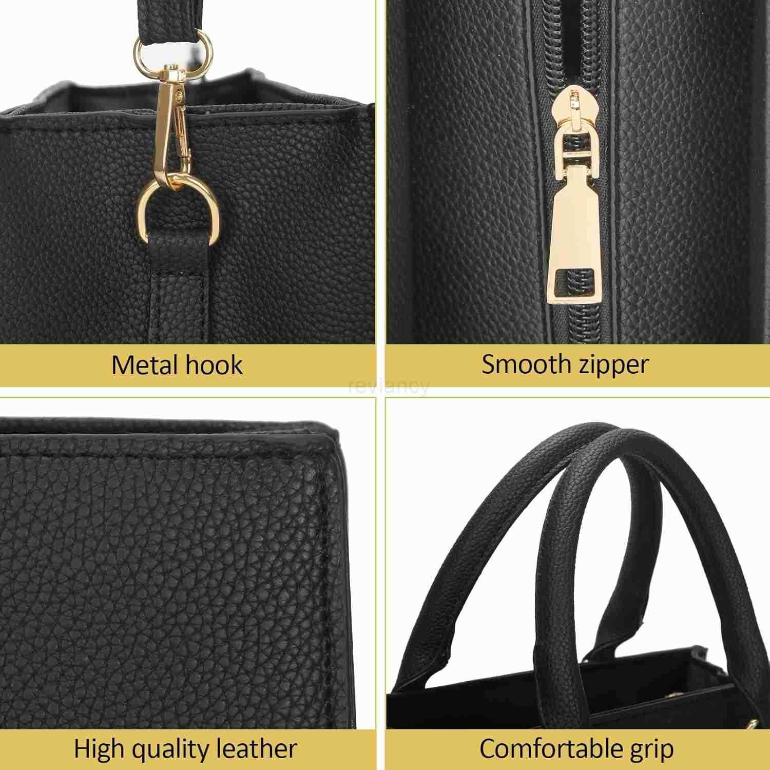 Top Handle Bags with Zipper Vegan Leather Crossbody Bags Casual Tote Handbags for WomenW250913