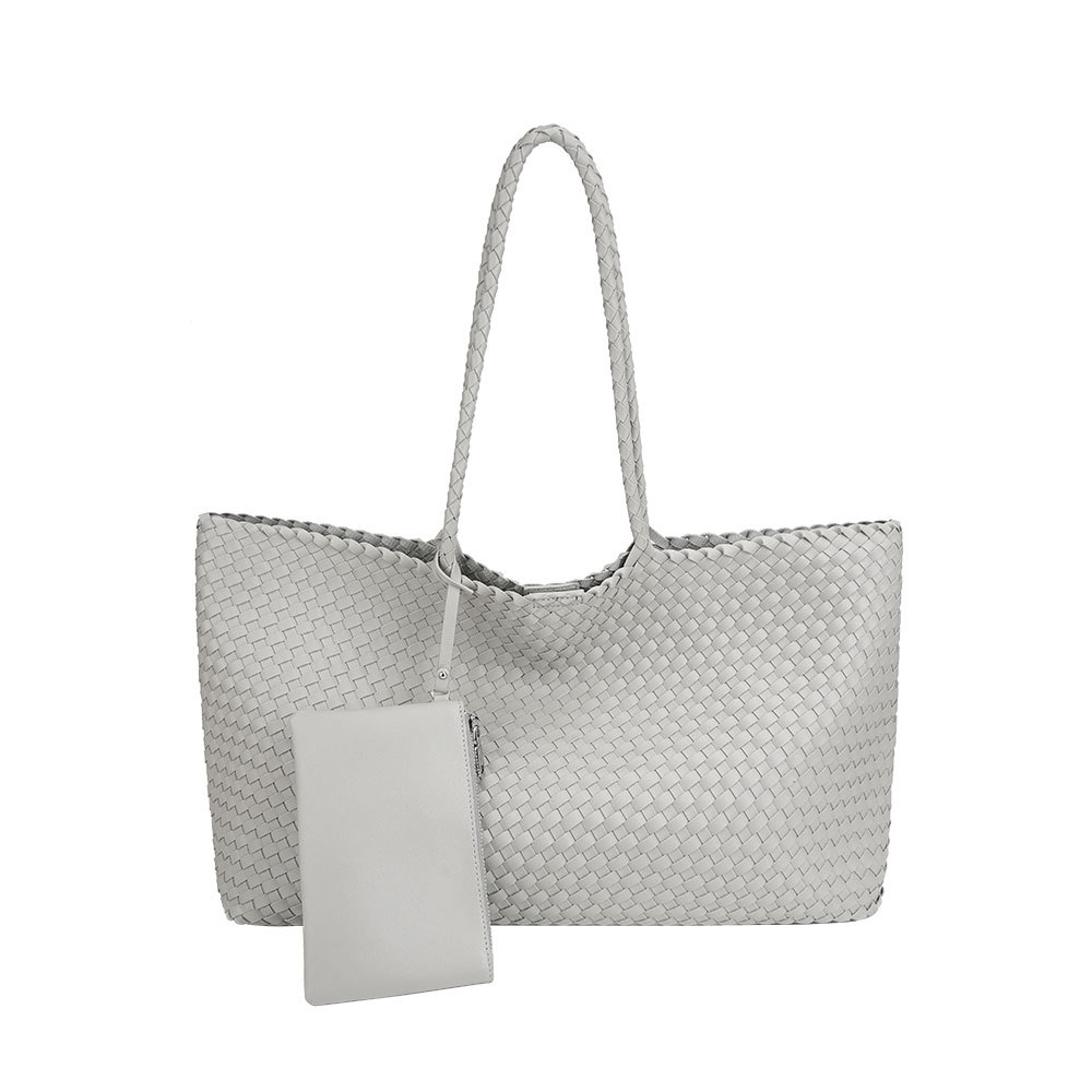 HERMIN 2025 New Women's Bag Large Capacity Bag Hand Woven Bag Handheld Shoulder Bag Tote Bag