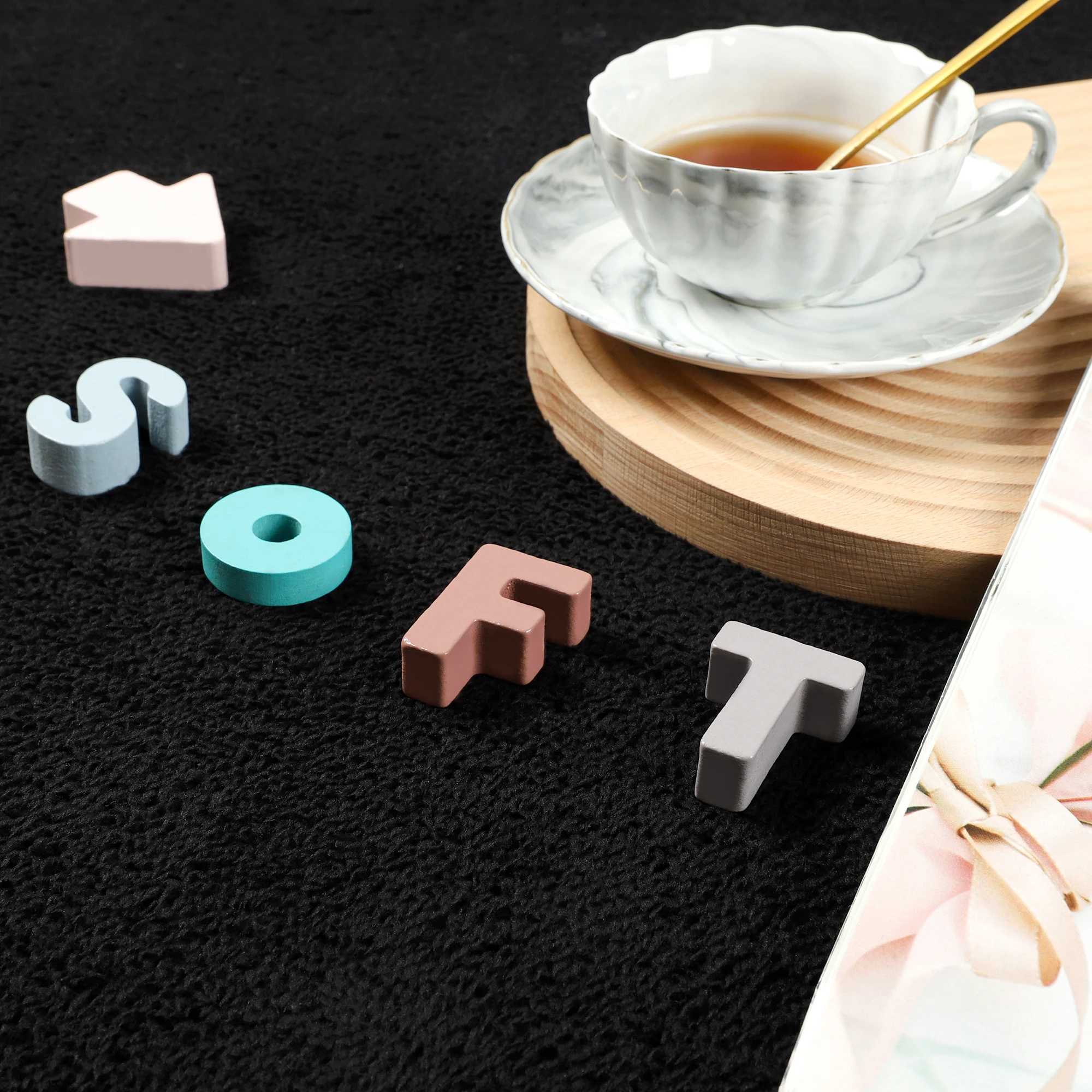 Black Rugs Living Room Carpet Nonslip Bedside Rugs Large Soft Floor Rug Children Game Mat Rectangular Home Decoratio C250913