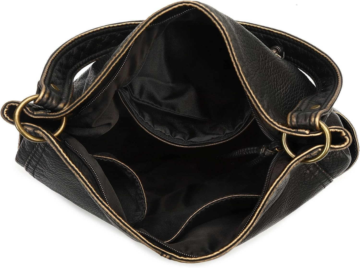 West Hobo Purses for Women Soft Top Handle Shoulder Bag with Wallet SetW250913