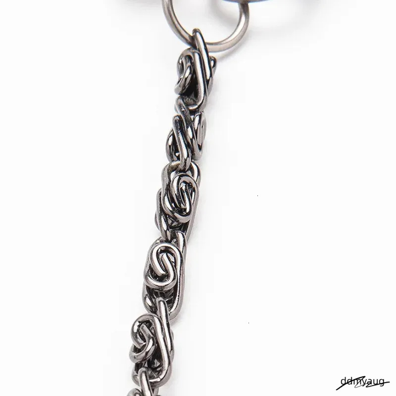 Motorcycle Keychain Jean Biker Wallet Belts Chain Skull Charm Leather Gothic Rock Pants Trousers Waist Key Mens Dr34 240402 ddmyAug