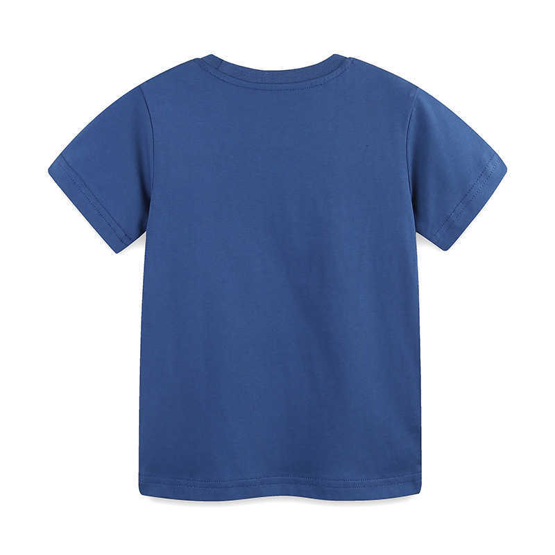 Boys' Short Sleeve T-Shirt Summer New Cartoon Print Baby Top Knitted Cotton Fashion Children's T-Shirt