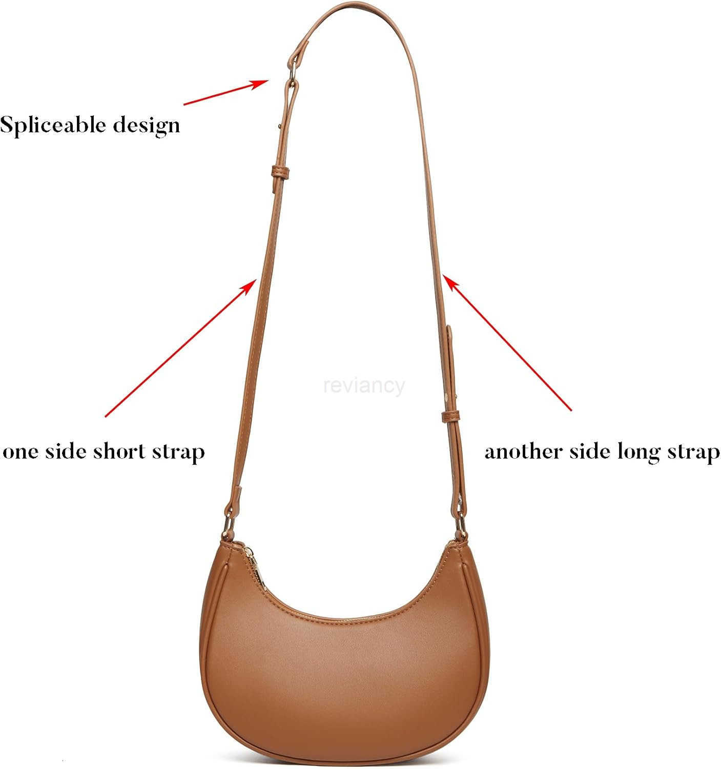 Shoulder Bag with Detachable Long StrapHobo Handbags Top Handle Vegan Leather Going Out Underarm BagW250913