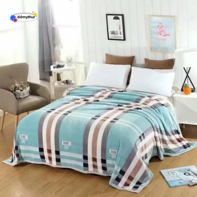 Fleece Air Conditioning Children's Lunch Break Thickened Coral Veet Gift Throw Blanket ddmythur