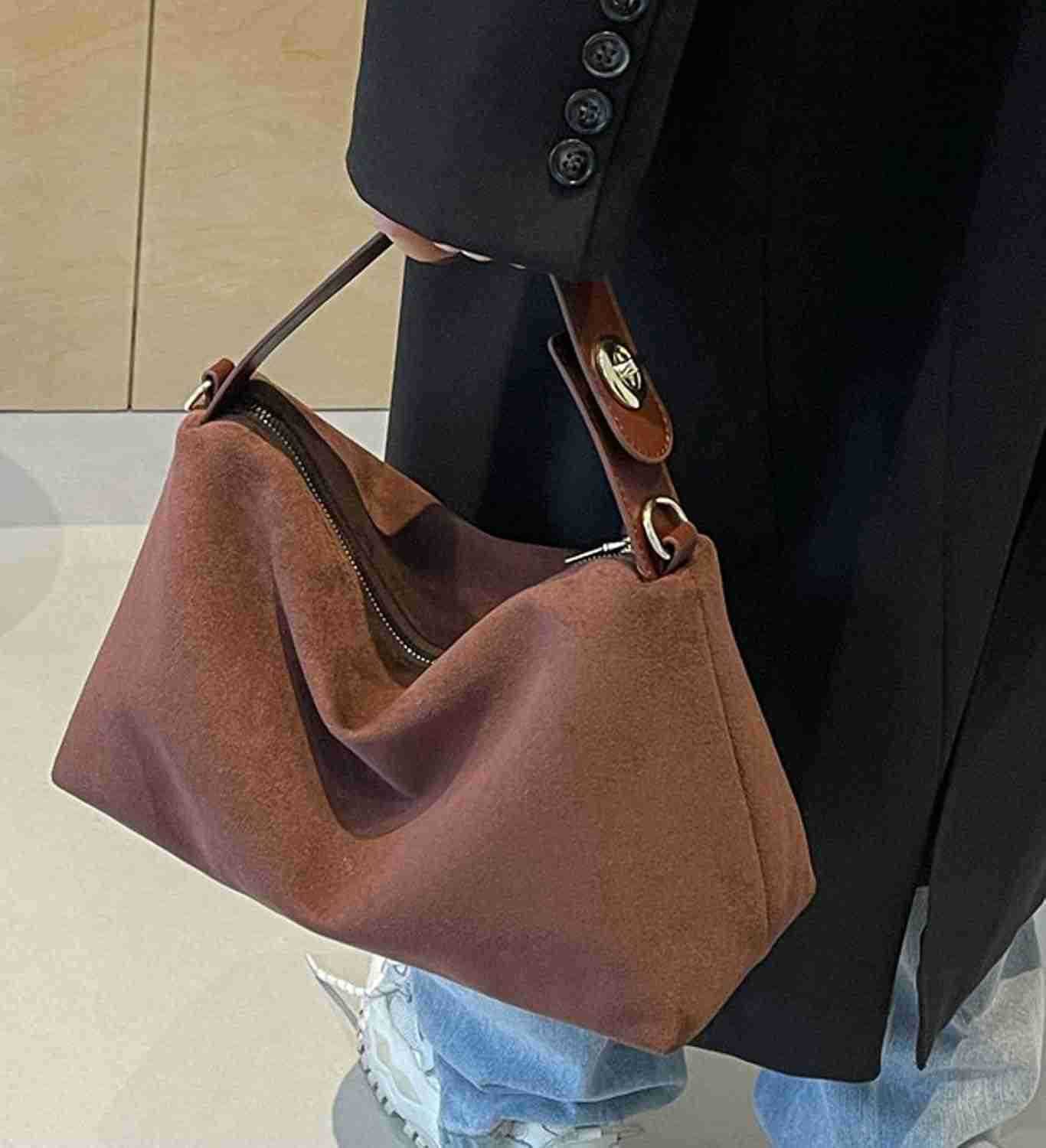 Tote Bag Women 2025 Fall Winter Handbag Retro Crossbody Shoulder Bag Trendy Top Handle Everyday Work PurseW250913