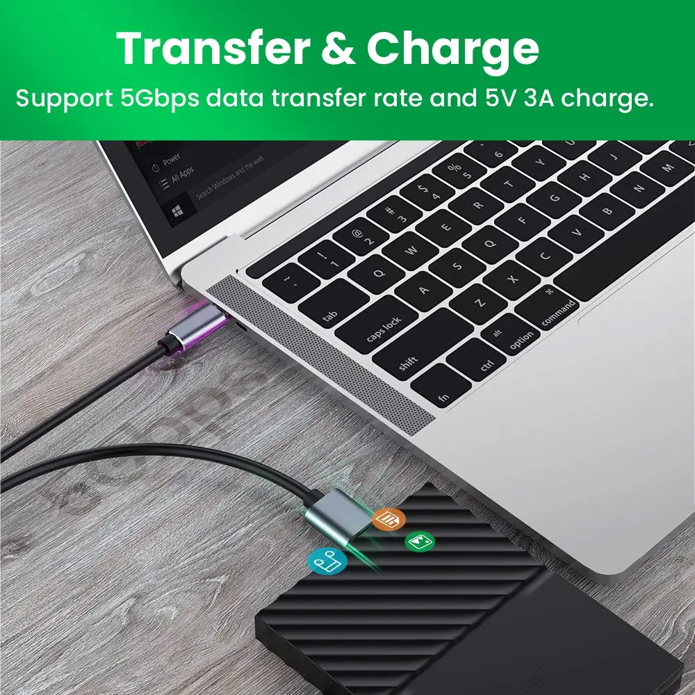 USB C to Micro B 3.0 Cable 5Gbps Type C Male to Micro B Male Super Fast Data Transfer Extension Cable For MacBook Laptop Phone