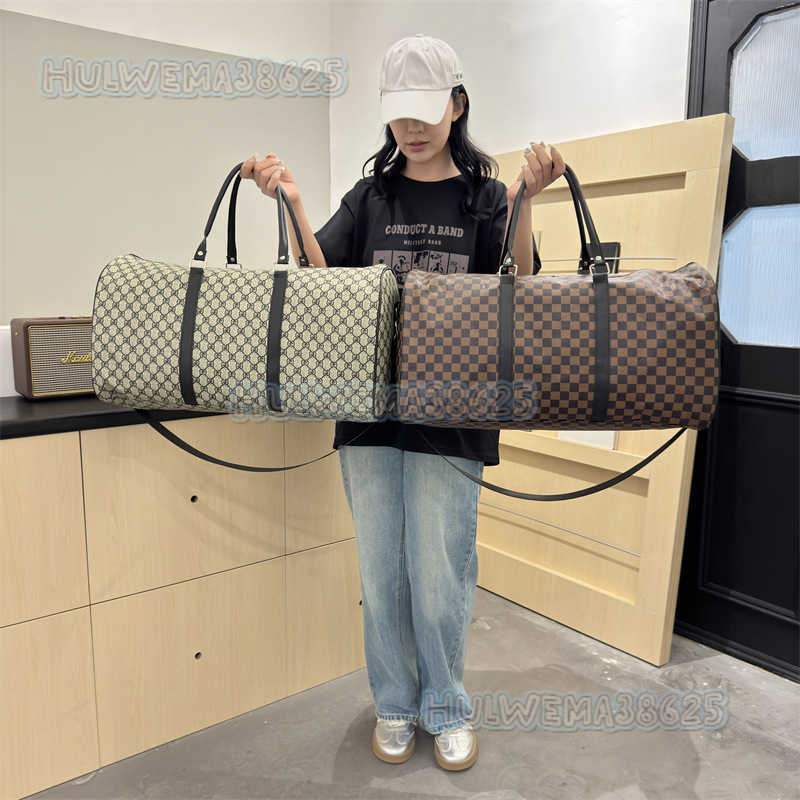 New Travel Bag New Checkerboard Pattern Waterproof Large Capacity Travel Bag Storage Bag Luggage Bag Crossbody Handbag H250913