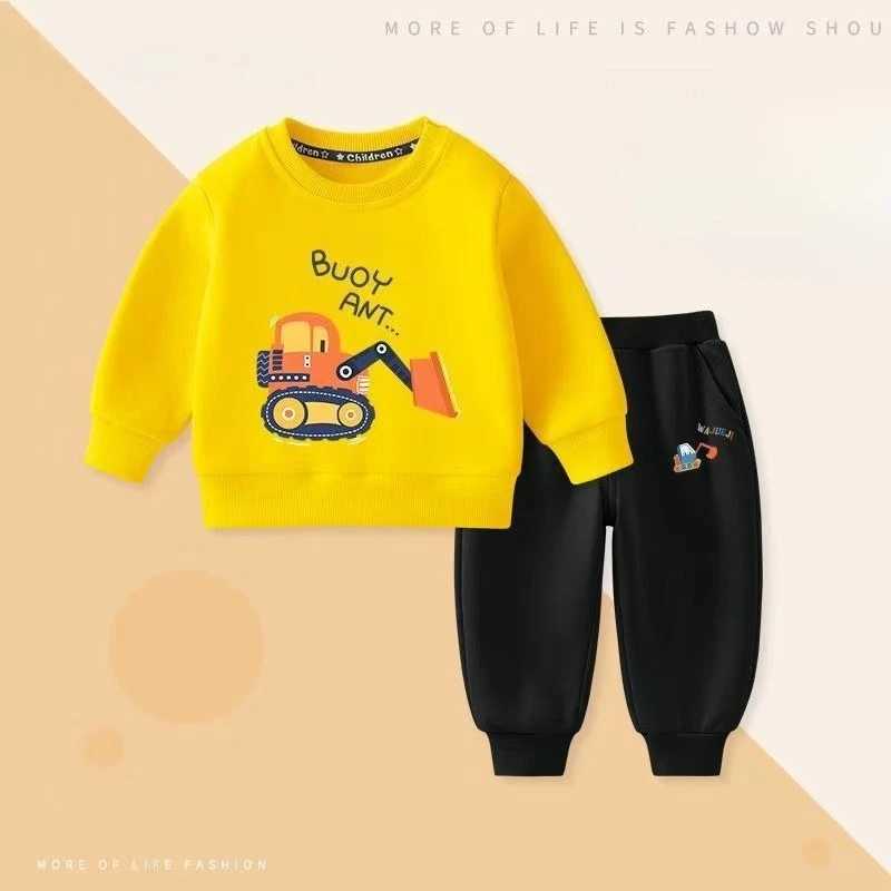 Baby Girl Clothes Set Autumn Kid Printed Sweatshirts Pullover Top and Pants 2pcs Suit Children Boys Fashion Tracksuits Outfits C250913