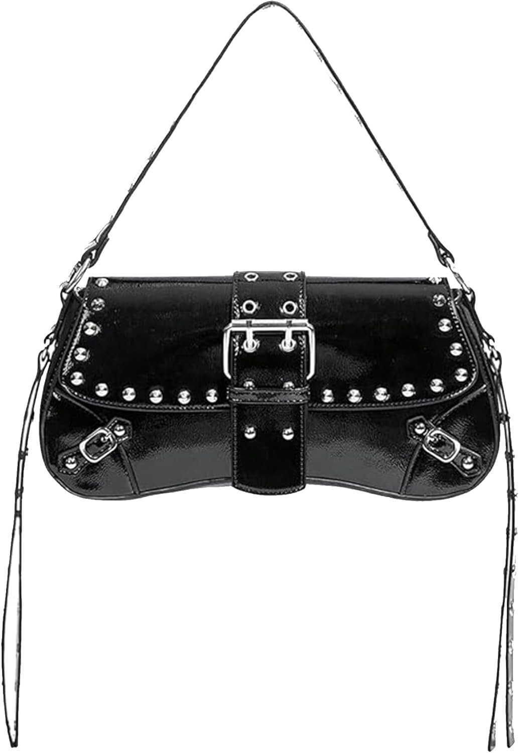 Womens Handbag Bag Y2K Top Handle Shoulder Purse Hobo CluTCh Bags Small Goth Studded Punk PursesW250913