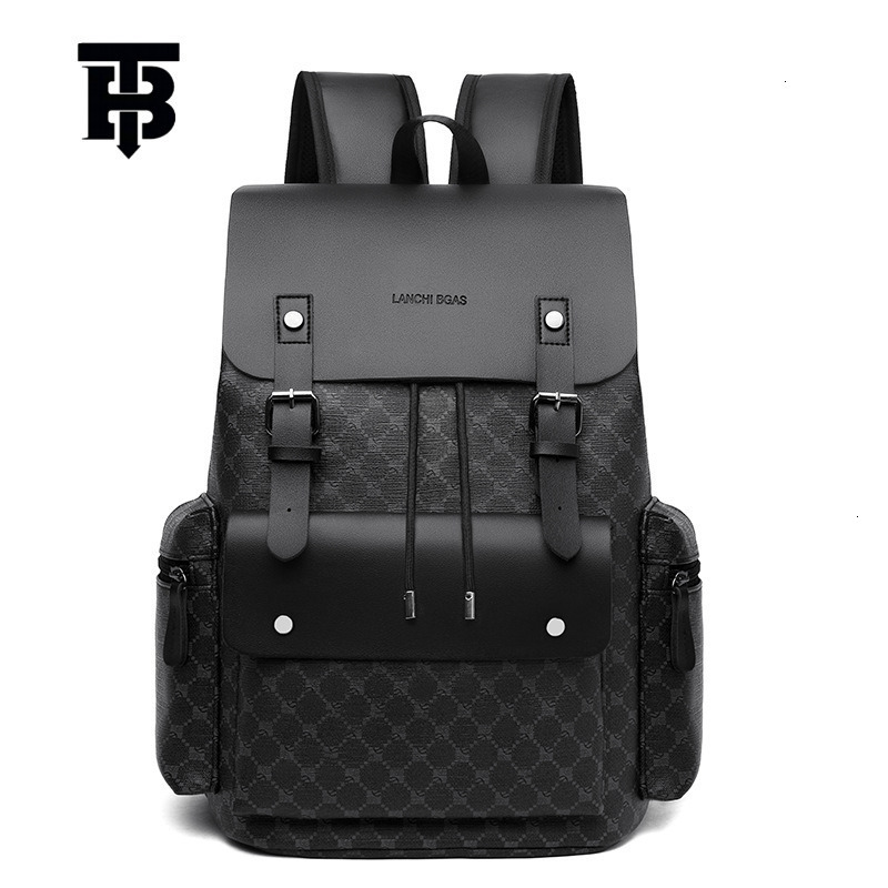 Free Shipping Designer Bag Men's Plaid Luxury Bag Commuter Casual Backpack Large Capacity Business Travel Work Laptop Bag