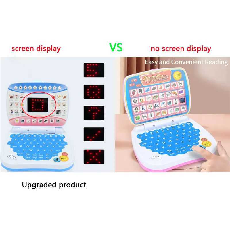 English Learning Small Laptop Toy for Kids 23 Years Boys and Girls Computer for Aphabet ABCNumbersWordsSpellingMathsMusic C250913