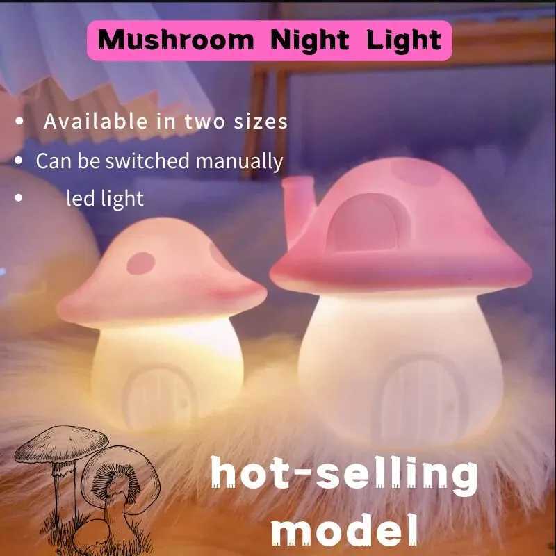 Cute Fun Cute Mushroom Light Night Light Ambient Light Luminous Room Decoration Room Ornament Birthday Gift Small Mushroom C251122