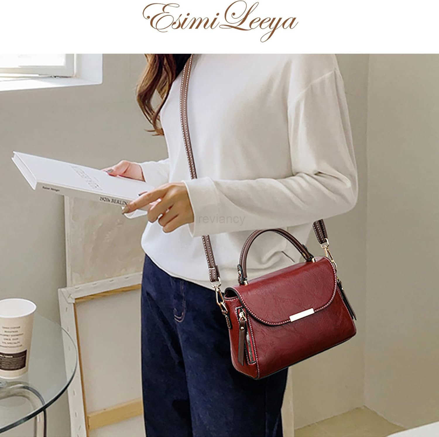 Small Satchel Purses for Women with Top Handle Womens Crossbody Shoulder HandbagsW250913